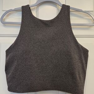 Athleta Gray Conscious Crop Bra A-C, Size L